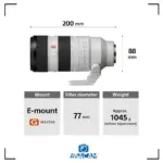 لنز سونی Sony FE 70-200mm f/2.8 GM OSS II